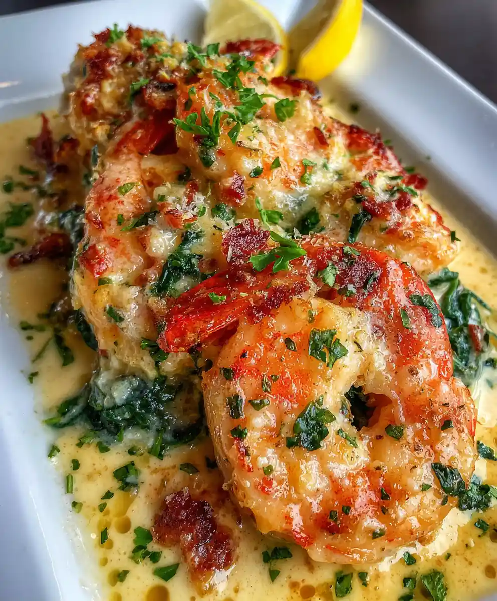 Low Carb Shrimp Tuscan Bake – Creamy Keto Seafood Dinner