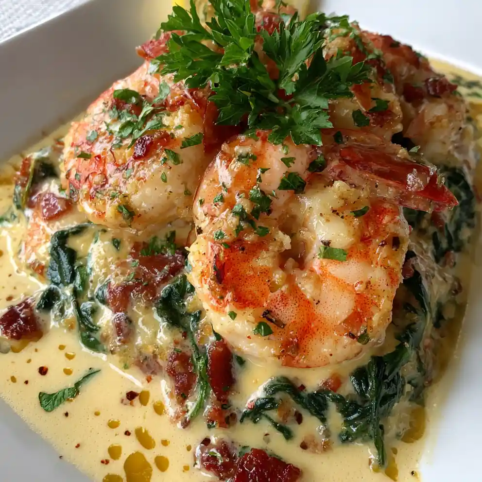 Low Carb Shrimp Tuscan Bake – Creamy Keto Seafood Dinner