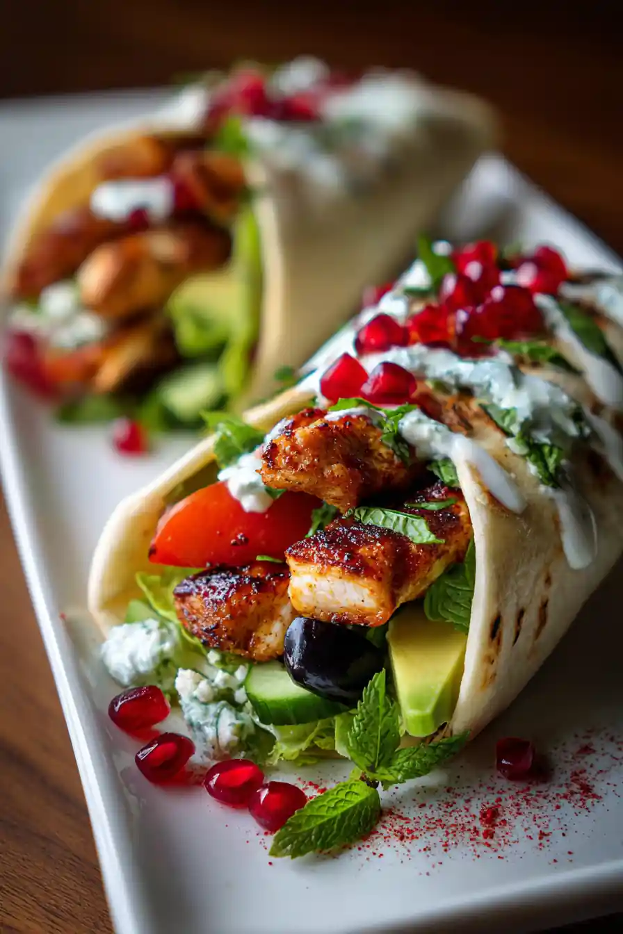 Mediterranean Chicken Wraps