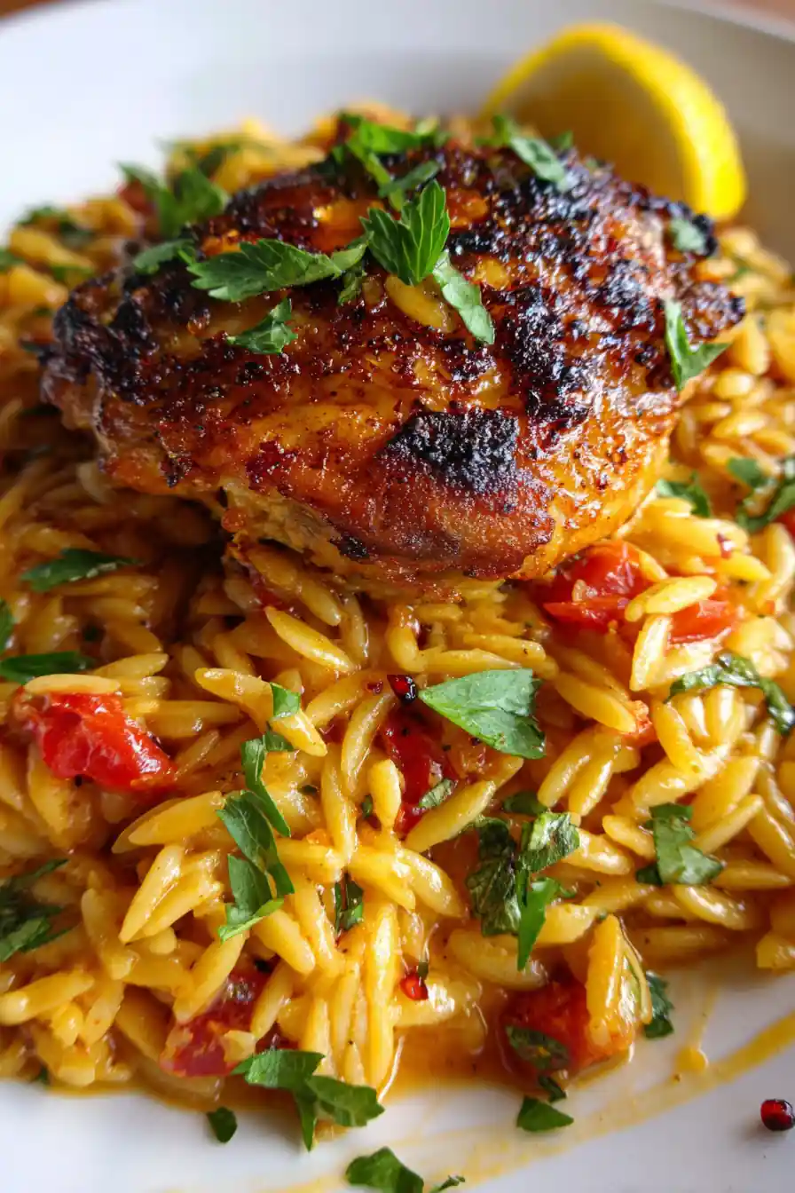 One Pan Marry Me Chicken With Orzo