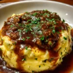 Savory Ground Beef Gravy Over Creamy Mashed Potatoes 1772941645.139542