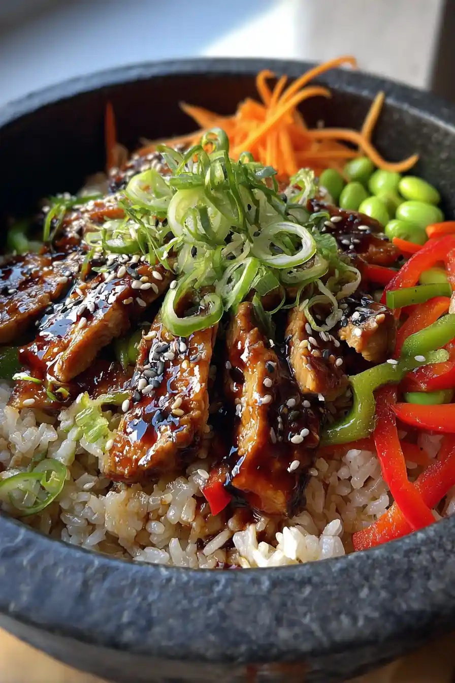 Teriyaki Turkey Rice Bowl