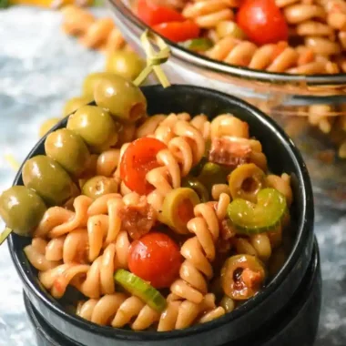 Zesty Bloody Mary Inspired Pasta Salad