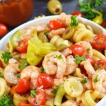 Bloody Mary Shrimp Pasta Salad