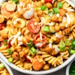 Zesty Buffalo Chickpea Pasta Salad