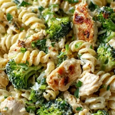 High Protein Rotisserie Chicken and Broccoli Pasta