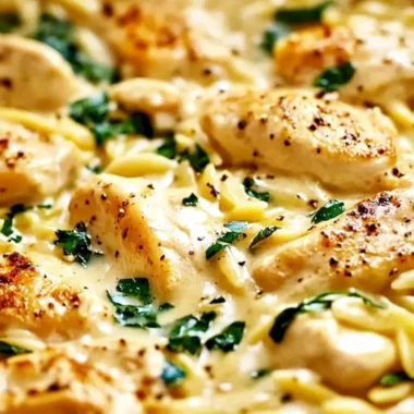 One-Pot Creamy Lemon Chicken Orzo