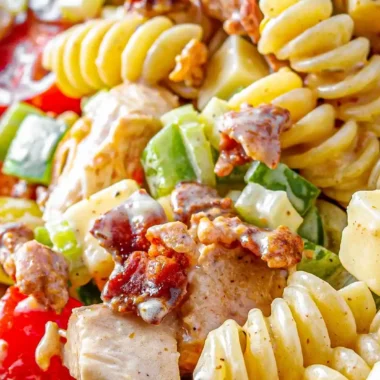Creamy Chicken Club Pasta Salad