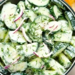 Refreshing Cucumber Dill Salad