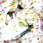 Creamy Everything Bagel Cucumber Salad