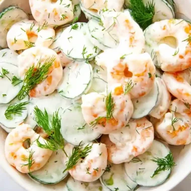Creamy Cucumber Shrimp Salad