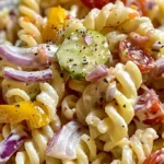 Creamy Ranch Pasta Salad with Fresh Vegetables