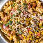 Creamy Mexican Street Corn Inspired Pasta Salad