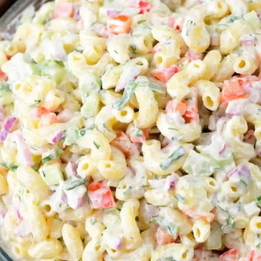 Creamy and Crisp Macaroni Salad