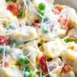 Creamy Garlic Parmesan Tortellini Salad