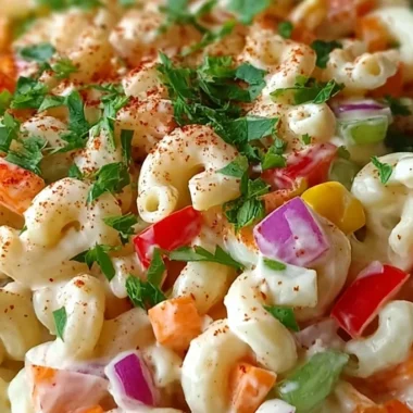 Creamy and Zesty Macaroni Salad