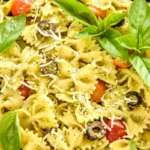 Simple Basil Pesto Pasta Salad