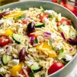 Vegetarian Greek Orzo Pasta Salad