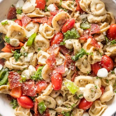 Savory Italian Tortellini Pasta Salad