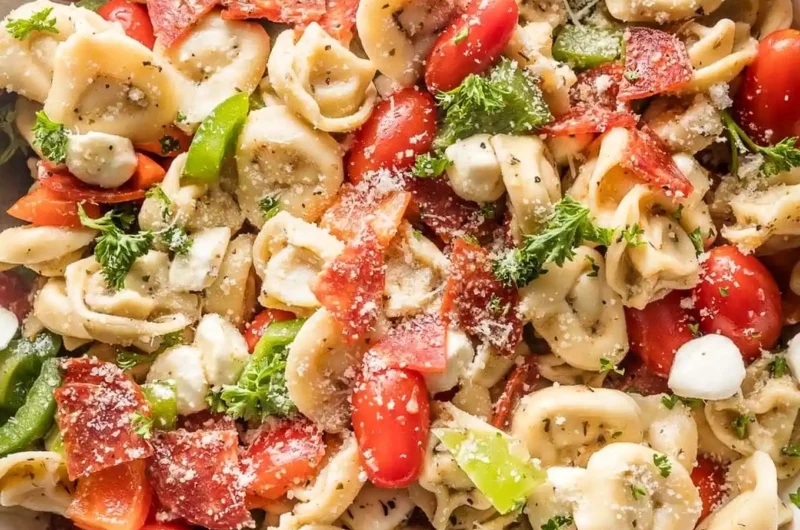 Savory Italian Tortellini Pasta Salad