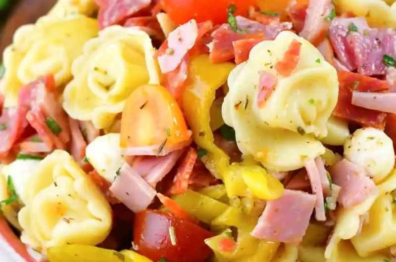 Hearty Italian Tortellini Pasta Salad