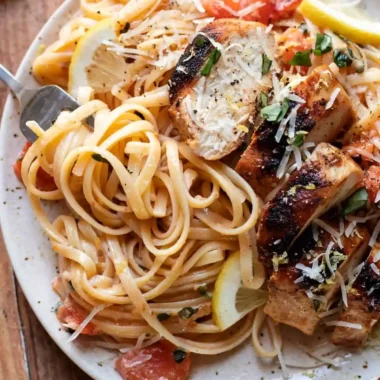 Lemon Basil Chicken Pasta