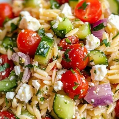 Zesty Lemon Orzo Pasta Salad