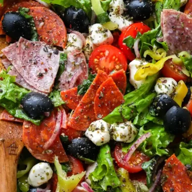 Loaded Italian Salad with Red Wine Vinaigrette