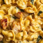 Creamy Garlic Chicken and Tortellini