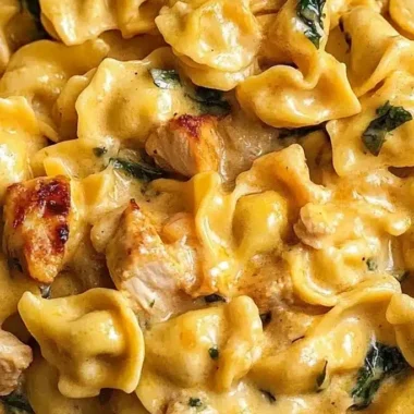 Creamy Garlic Chicken and Tortellini