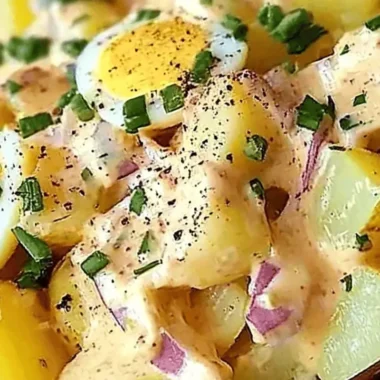 Salade de Pommes de Terre Crémeuse aux Œufs