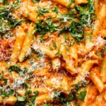 Easy One-Pot Creamy Tomato and Spinach Pasta