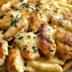 Creamy One Pan Garlic Parmesan Chicken Pasta