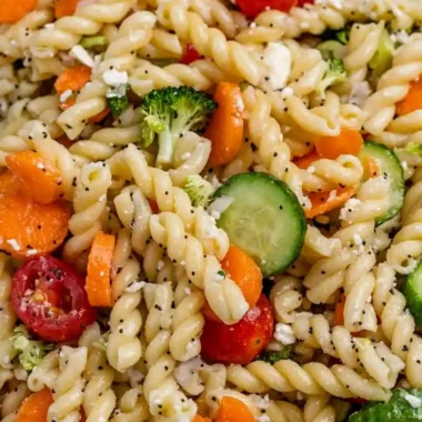 Colorful Poppy Seed Pasta Salad