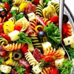 Rainbow Antipasto Pasta Salad