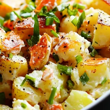 Salade de Pommes de Terre Écrasées au Yaourt et Herbes Fraîches