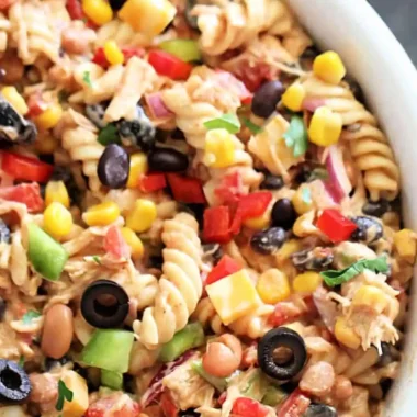 Zesty Southwest Chicken Pasta Salad