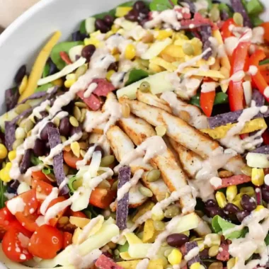 Spicy Southwest Salad with Creamy Salsa Dressing