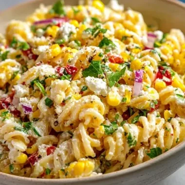 Creamy Street Corn Pasta Salad