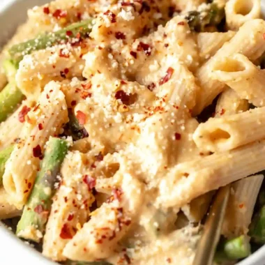 Creamy Vegan Lemon White Bean Pasta