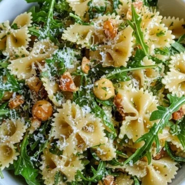 Fast Zesty Lemon Arugula Pasta Salad