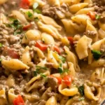 Creamy Beef and Shells Dinner