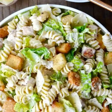 Creamy Chicken Caesar Pasta Salad