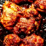 Sweet and Smoky Oven Baked Boneless Skinless Chicken Thighs