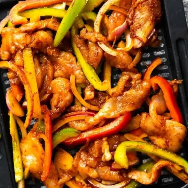 Quick Air Fryer Chicken Fajitas
