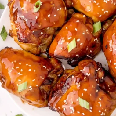 Easy Air Fryer Honey Soy Chicken Thighs