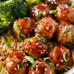 Asian Glazed Turkey Meatballs