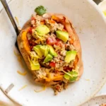 Avocado Turkey Stuffed Sweet Potato