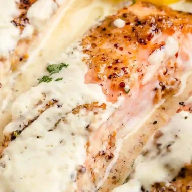 Creamy Baked Boursin Salmon