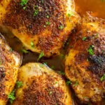 Crispy and Juicy Baked Chicken Thighs